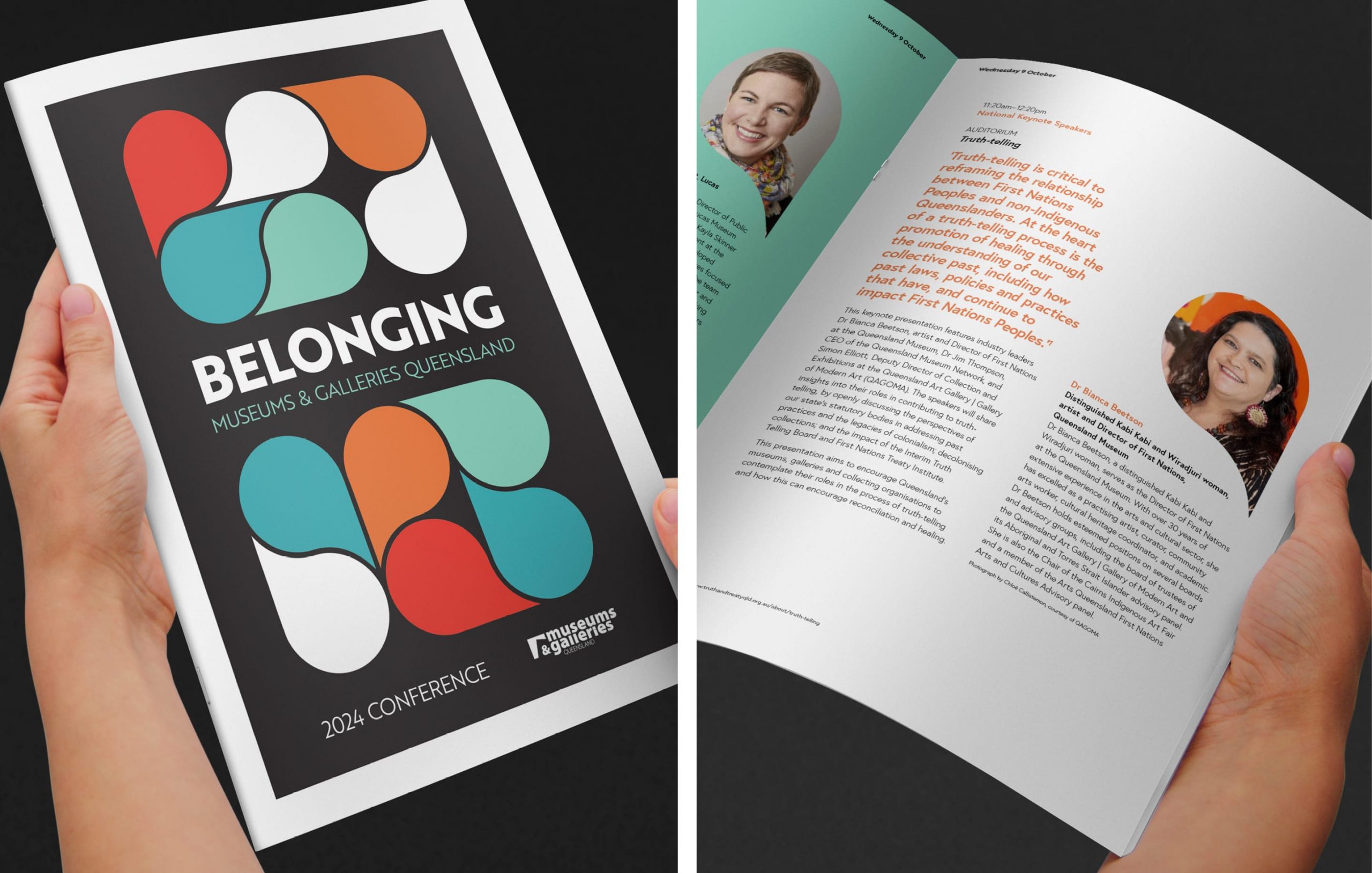 Belonging Conference Branding for Museums and Art Galleries Queensland