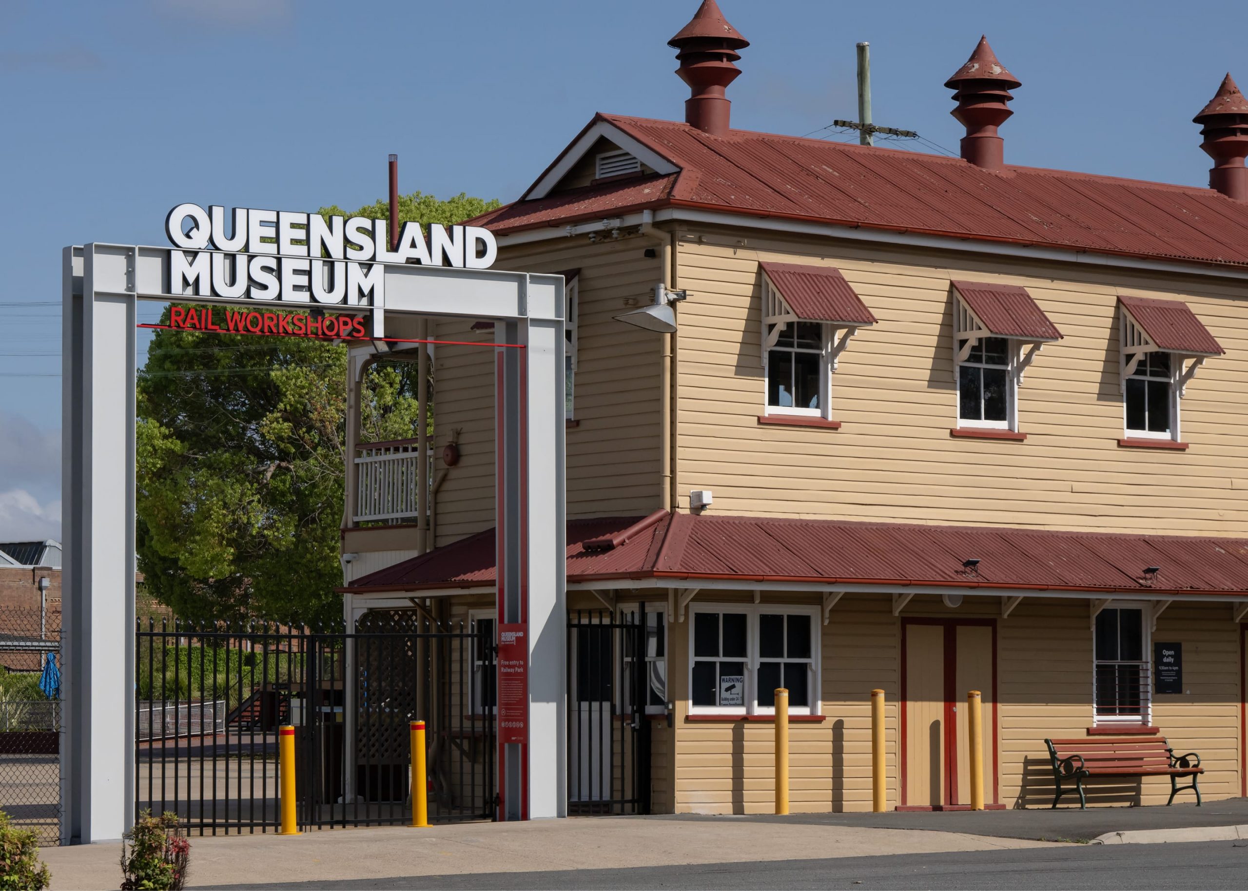 Queensland Museum Rail Workshops wayfinding