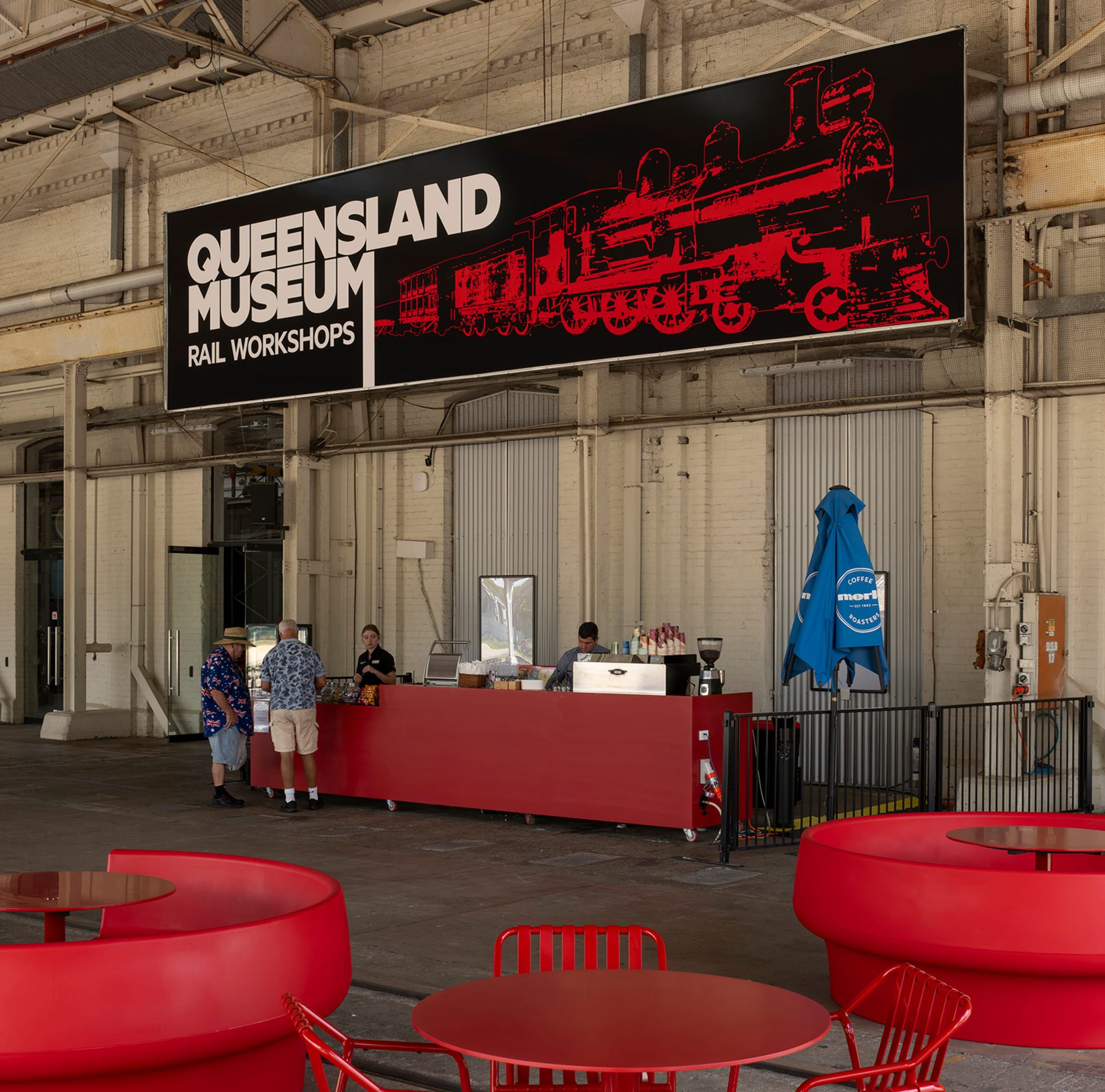 Queensland Museum Rail Workshops wayfinding